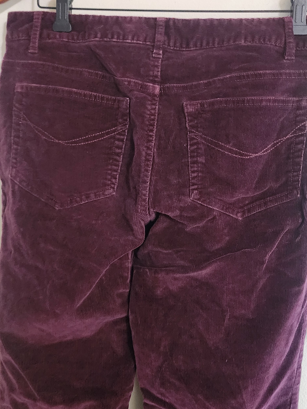 J.Jill Boot Cut Stretch Corduroy Pants Plum Burgundy Size 6 - Picture 6 of 6